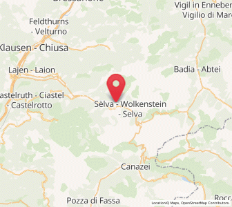 Map of St. Christina in Gröden, Trentino-Alto Adige