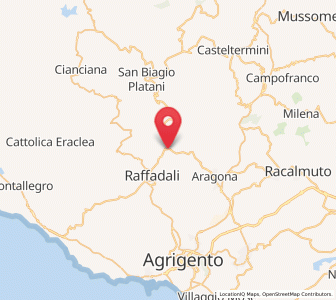 Map of Santa Elisabetta, Sicily