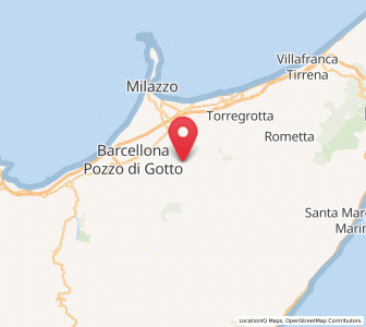 Map of Santa Lucia del Mela, Sicily