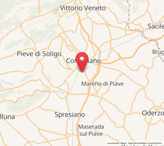 Map of Santa Lucia di Piave, Veneto