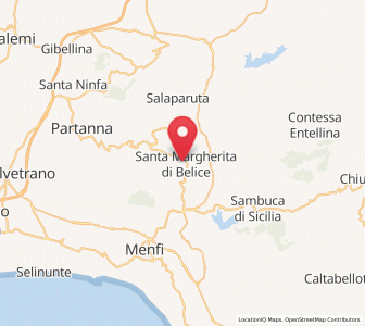 Map of Santa Margherita di Belice, Sicily