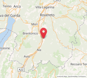 Map of Santa Margherita, Trentino-Alto Adige