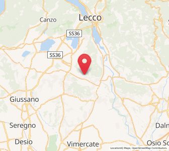 Map of Santa Maria Hoè, Lombardy