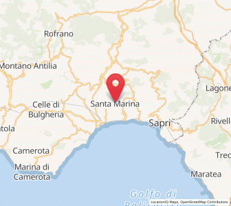 Map of Santa Marina, Campania