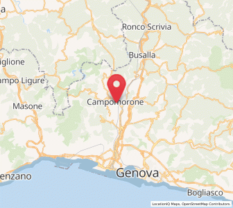 Map of Santa Marta, Liguria