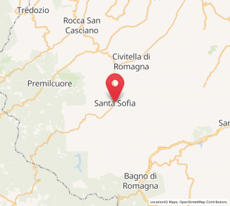 Map of Santa Sofia, Emilia-Romagna