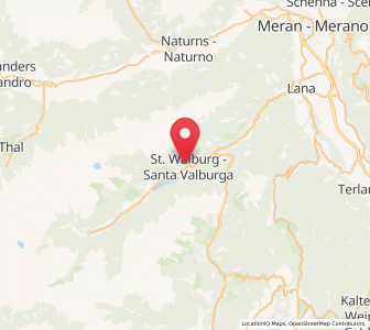 Map of St. Walburg, Trentino-Alto Adige