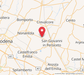 Map of Sant'Agata-Bolognese, Emilia-Romagna