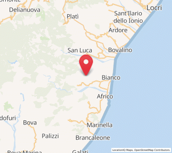 Map of Sant'Agata del Bianco, Calabria