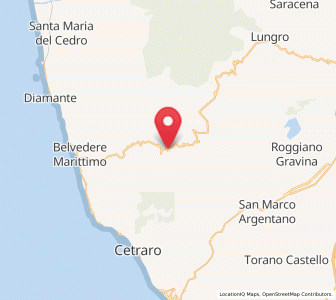 Map of Sant'Agata di Esaro, Calabria