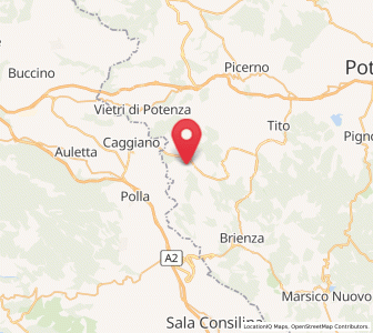 Map of Sant'Angelo le Fratte, Basilicate