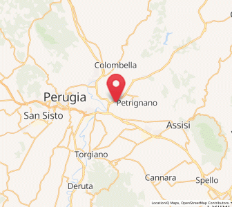 Map of Sant'Egidio, Umbria