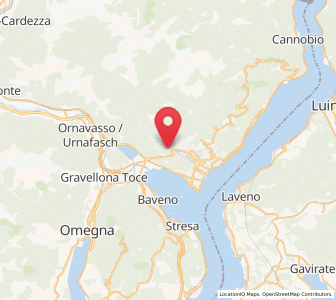 Map of Santino, Piedmont