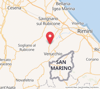 Map of Santo Marino, Emilia-Romagna