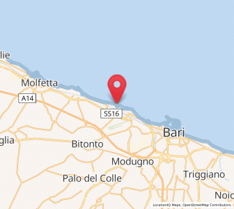 Map of Santo Spirito, Apulia