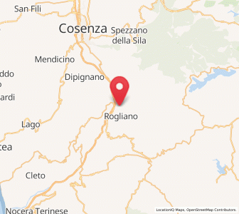 Map of Santo Stefano di Rogliano, Calabria