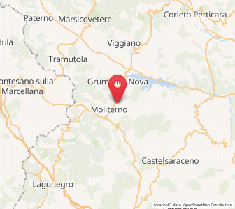 Map of Sarconi, Basilicate