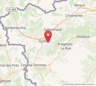 Map of Sauze d'Oulx, Piedmont
