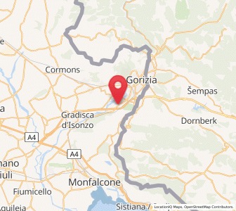 Map of Savogna d'Isonzo, Friuli Venezia Giulia