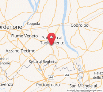 Map of Savorgnano, Friuli Venezia Giulia