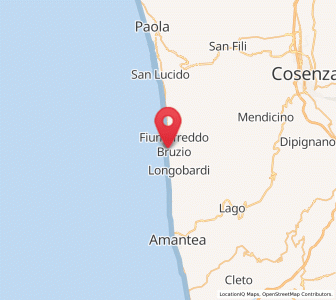 Map of Scaro-Reggio-Scornavacca-Vardano, Calabria