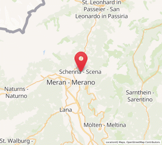 Map of Schenna, Trentino-Alto Adige