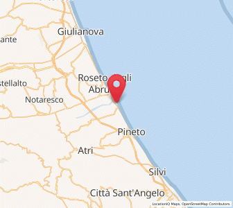 Map of Scerne, Abruzzo