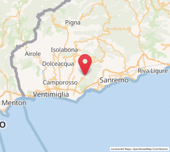 Map of Seborga, Liguria