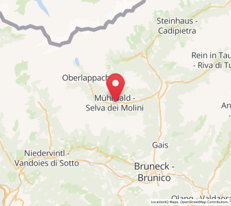 Map of Mühlwald, Trentino-Alto Adige