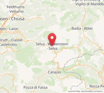 Map of Wolkenstein, Trentino-Alto Adige