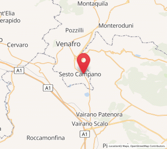 Map of Selvotta, Molise