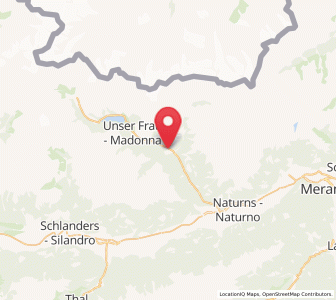 Map of Schnals, Trentino-Alto Adige