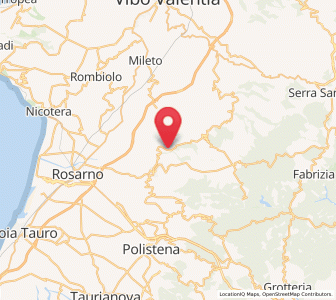 Map of Serrata, Calabria
