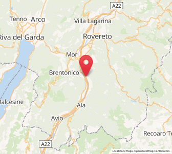 Map of Serravalle, Trentino-Alto Adige