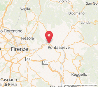 Map of Sieci, Tuscany