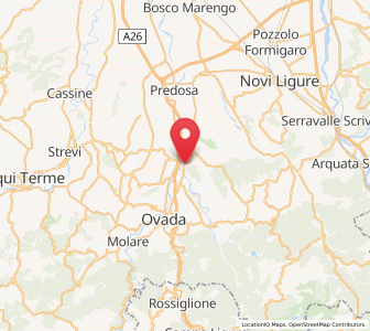 Map of Silvano d'Orba, Piedmont