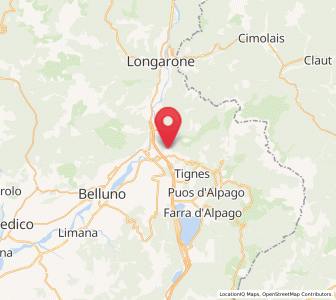 Map of Soccher-Paiane-Casan-Arsie, Veneto