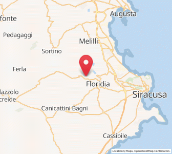 Map of Solarino, Sicily