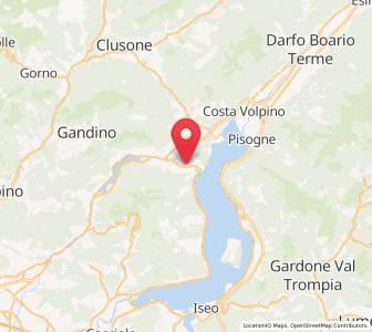 Map of Solto Collina, Lombardy