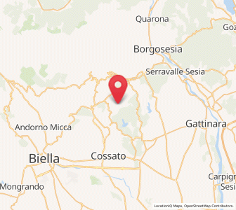 Map of Soprana, Piedmont