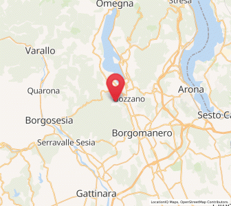Map of Soriso, Piedmont