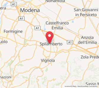 Map of Spilamberto, Emilia-Romagna