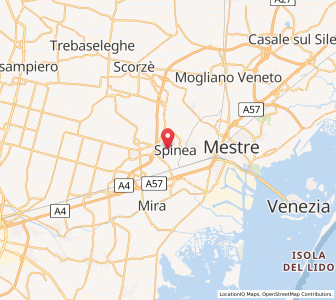Map of Spinea-Orgnano, Veneto
