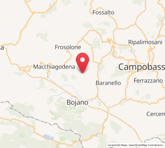 Map of Spinete, Molise