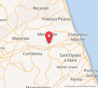 Map of Stazione Morrovalle, The Marches