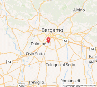 Map of Stezzano, Lombardy