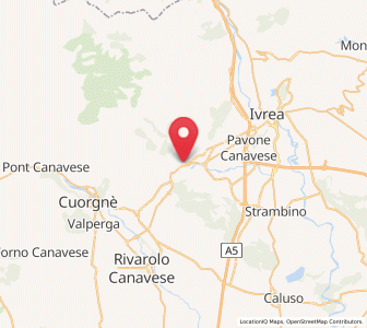 Map of Strambinello, Piedmont