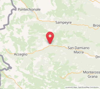 Map of Stroppo, Piedmont
