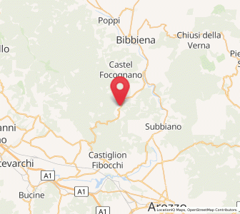 Map of Talla, Tuscany