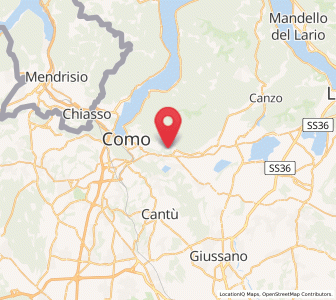 Map of Tavernerio, Lombardy